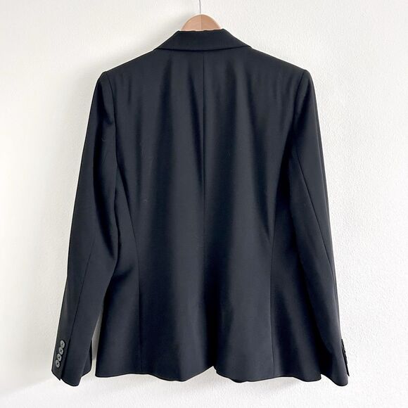 Lauren Ralph Lauren Womens Size 10 Black Wool Blazer FLAW - Picture 2 of 16